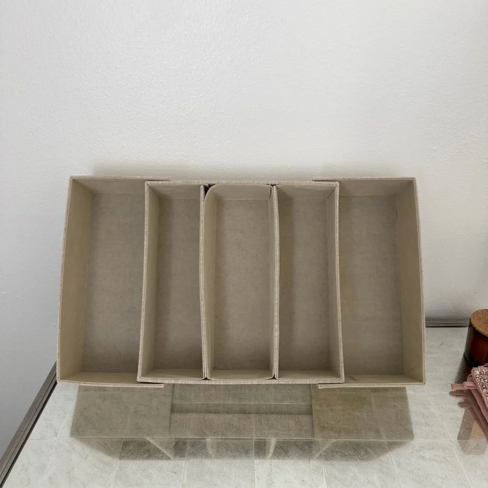 The Container Store Cambridge 5-Section Expandable Drawer Organizer